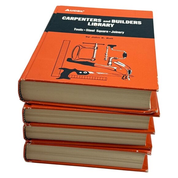 Audel Carpenter and Builders Library Lot 4 Vol 1 2 3 4 Book 1977 4th Ed - Picture 14 of 16